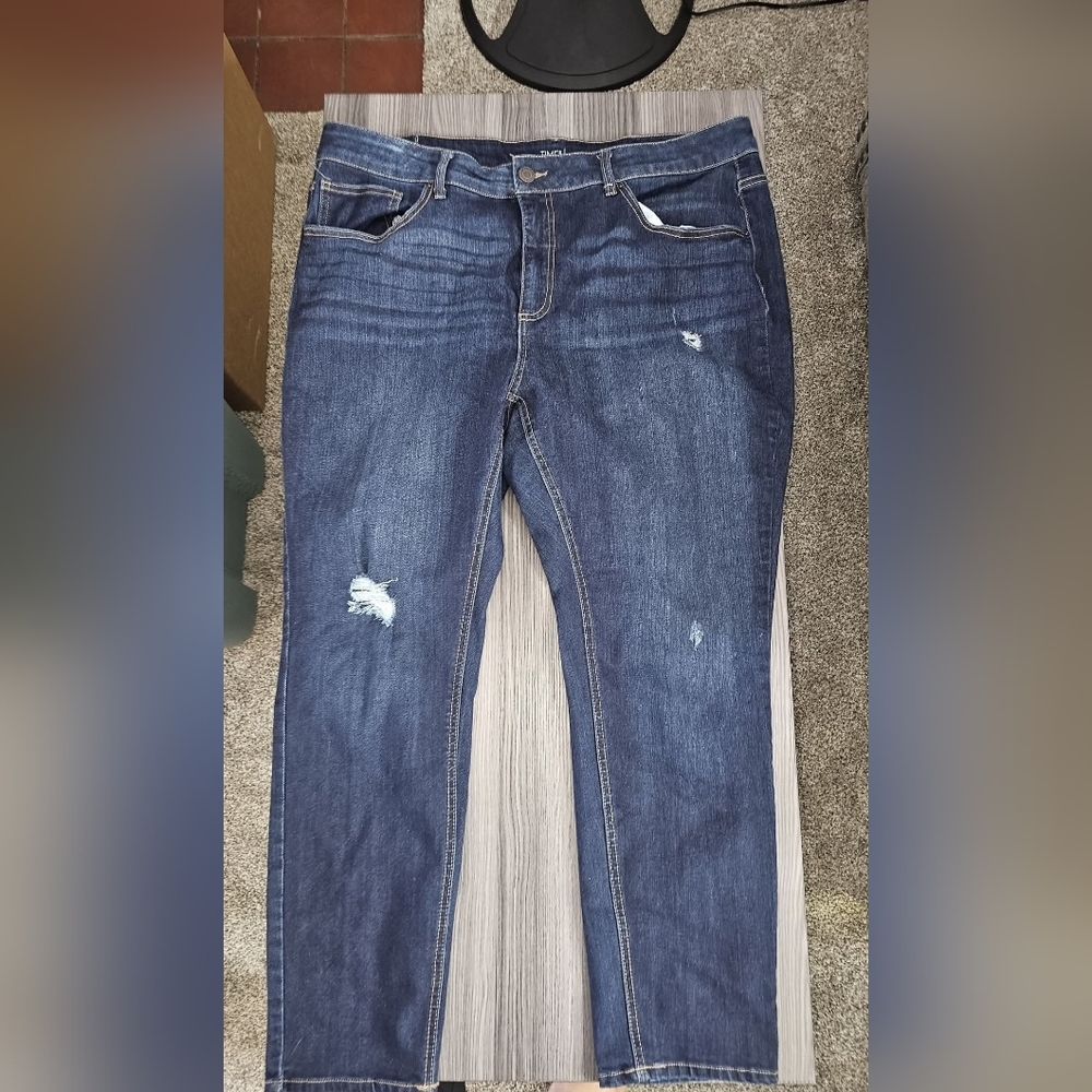 Time and Tru 22 Womens Plus Size Denim Jeans Pants